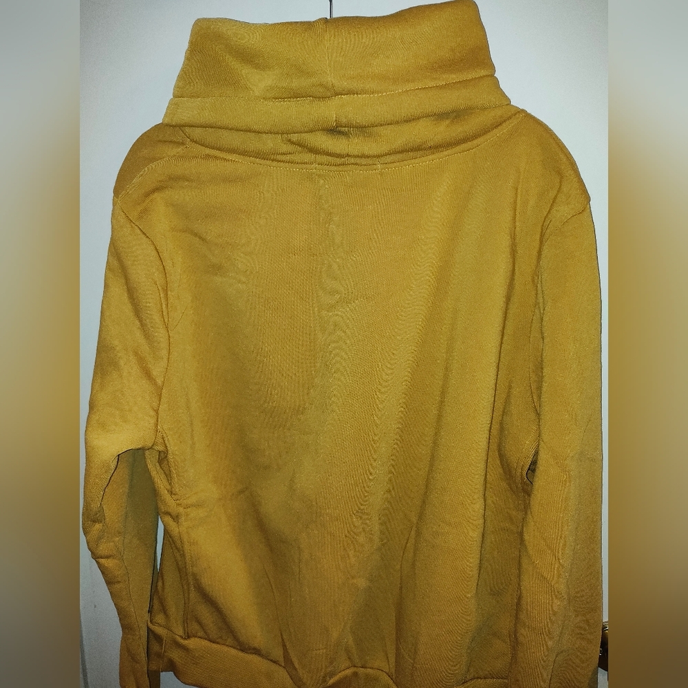 Yellow Hoodie with Love Print - Picture 3 of 4